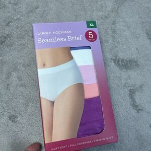 Carole Hochman Women's XL Seamless Brief Multi-Color e0889